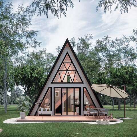 Cabana A-Frame 50m² – 2 Quartos