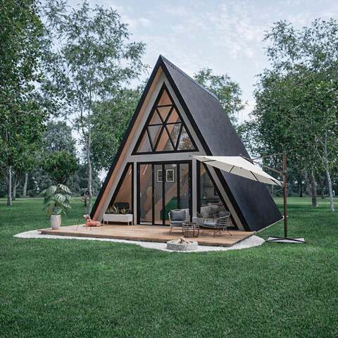 Cabana A-Frame 50m² – 1 Quarto